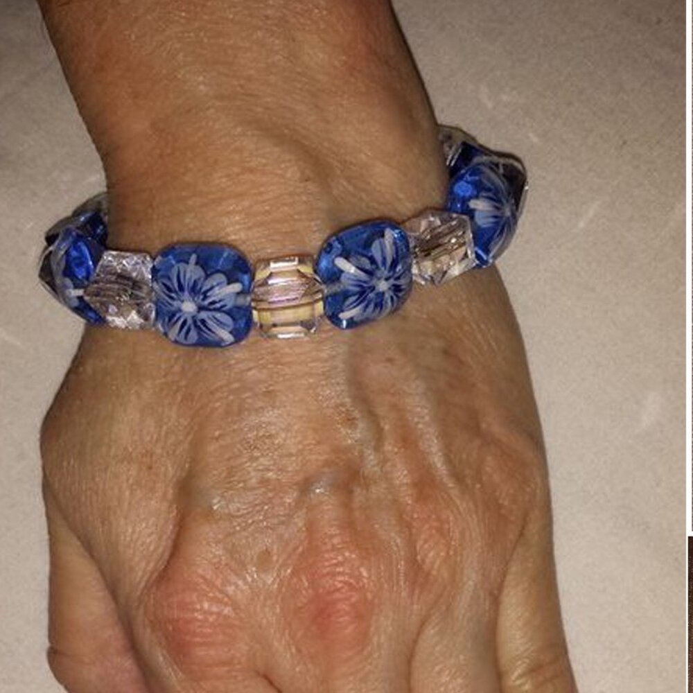 Tdd Custom Made One Size Fits Most Crystal Blue F… - image 2